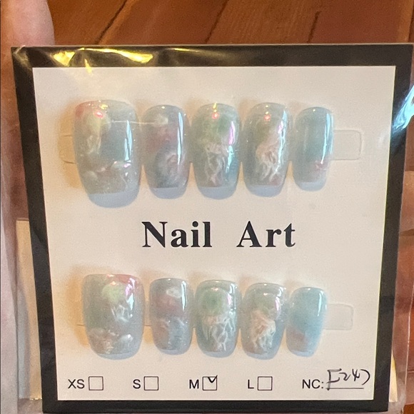 Other - Blue jellyfish nails